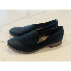 Euro Soft by Sofft Shoes 8 Wayfield Slip On Loafers Black Faux Leather Round Toe